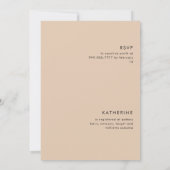 Terracotta Cactus Geometric Vrijgezellenfeest Kaart (Achterkant)