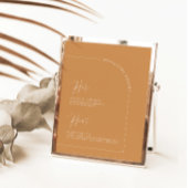 Terracotta Calligrafie Signature Drinken Tafelteke