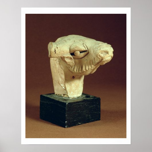 Terracotta camel head, Mohenjodaro, 2300-1750 BC Poster (Voorkant)