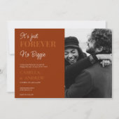 Terracotta | CasuaI | Fun Wedding Invitation Kaart (Voorkant)