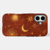 Terracotta Celestial Dreams Boho Telefoonhoesje Case-Mate iPhone Case (Achterkant (horizontaal))