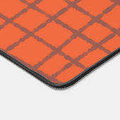 Terracotta Check Patroon Warm en Modern Bureaumat (Hoek)