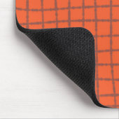 Terracotta Check Patroon Warm en Modern Muismat (Hoek)