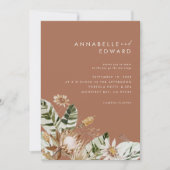 Terracotta chic bohemian botanical modern elegant (Voorkant)