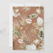 Terracotta chic bohemian botanical modern elegant (Achterkant)