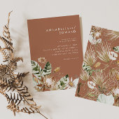 Terracotta chic bohemian botanical modern elegant