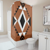 Terracotta-Chic Boho Duschvorhang Douchegordijn (In situ)