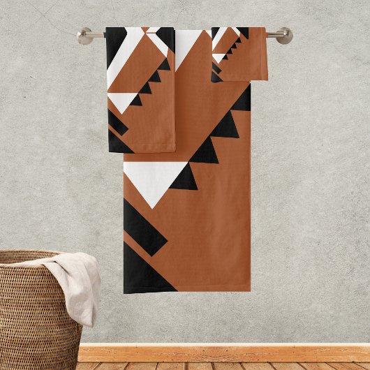 Terracotta-Chic Handtücher Boho Style Handtuchset Bad Handdoek