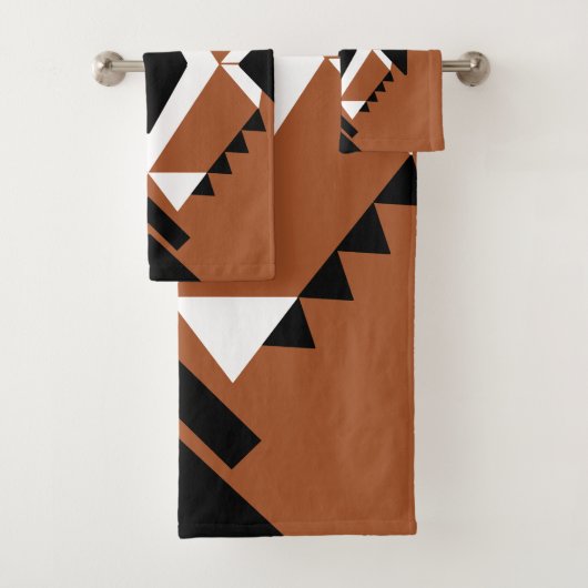 Terracotta-Chic Handtücher Boho Style Handtuchset Bad Handdoek (Insitu)