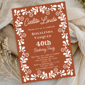 Terracotta Cielito Lindo Mexicaanse 40ste verjaard Kaart