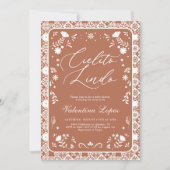 Terracotta Cielito Lindo Talavera Baby Shower Kaart (Voorkant)