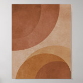 Terracotta Circles - Minimalist Geometric Poster (Voorkant)