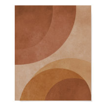 Terracotta Cirkels - Minimalistische Geometrisch