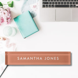 Terracotta Classic Persoonlijke naamplaat Naambordje