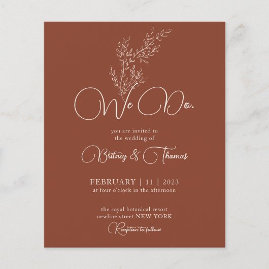 Terracotta Classy Budget we wel Flyer (Voorkant)