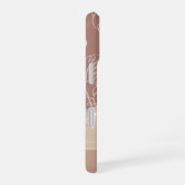 Terracotta Clay Boho Tropical Monstera Leaf iPhone 16 Hoesje (Rechterkant)