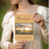 Terracotta Clay Bruiloft Dank u Foto Kaart