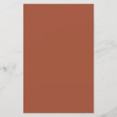 Terracotta Clean Line Bruiloft Diner Menu (Achterkant)