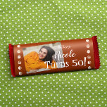 Terracotta Copper 50th Birthday Snoep Bar Wrapper Flyer<br><div class="desc">Personaliseer uw eigen terracotta 50th birthday chocolade snoep barlabel of gebak met een aangepast papieren label. Eenvoudige terracotta en wit etiket is aantrekkelijk met uw eigen formulering. Voeg je eigen offerte toe aan de achterkant voor een finishing touch. Gebruik dit budget gepersonaliseerde wikkellabel voor andere partij gunst tassen en dozen....</div>