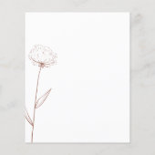 Terracotta Cotton Flower Wedding Plan Hair Makeup Flyer (Achterkant)