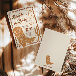 Terracotta Country Vrijgezellenfeest Brunch Kaart