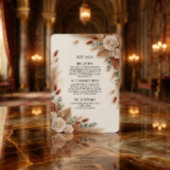 Terracotta Cream and Sage Minimalist Informatiekaartje