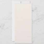 Terracotta & Cream Arch Minimalist Long Wedding Kaart (Achterkant)