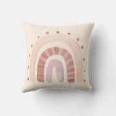 Terracotta Cream Boho Rainbow Nursery Sierkussen (Achterkant)