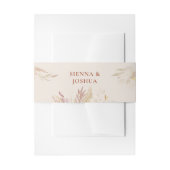 Terracotta Cream Botanical Foliage Personalized Uitnodigingen Wikkel (Voorkant Voorbeeld)