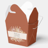 Terracotta Cream Foliage Duet Botanical Dank je we Bedankdoosjes (Geopend)