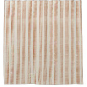 Terracotta Cream Moderne minimalistische streep Bo (Voorkant)