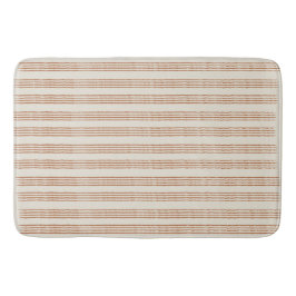 Terracotta Cream Moderne minimalistische streep Bo Badmat