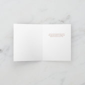 Terracotta Dank u Wedding Gevouwen Nota Kaart (Binnen)