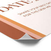 Terracotta date nachtelijke ideeën. Datum jar brui Poster (Hoek)