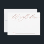 Terracotta Date Night Ideeën Pas getrouwd Keepsake Advieskaart<br><div class="desc">Deze prachtig ontworpen kaarten bieden een unieke manier voor bruiloftsgasten om hun favoriete date night-ideeën te delen met de bruid en bruidegom. Ideaal voor het toevoegen van een persoonlijk tintje aan uw speciale dag,  deze kaarten zorgen voor gekoesterde souvenirs voor het gelukkige paar. Ideaal voor huwelijksrecepties,  vrijgezellenfeesten en verlovingsfeesten.</div>