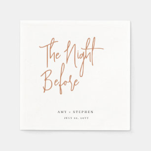 Terracotta de avond voor repetitie diner servet