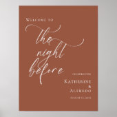 Terracotta De Nacht Voor De Generale Proef Poster (Voorkant)