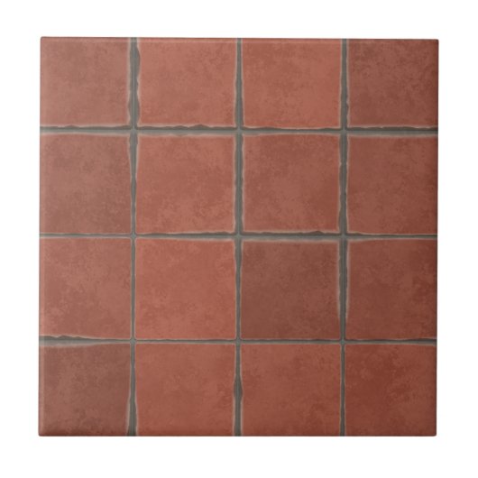 Terracotta  Decorative Traditional Tegeltje (Voorkant)