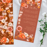 Terracotta Desert Boho Floral Bouquet Wedding Menu<br><div class="desc">slim menu om het collectie aan te passen *als u meer papieren opties wilt,  kunt u dit ontwerp overbrengen naar een slim programma *of voor meer hulp contact met mij opnemen</div>