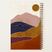 Terracotta Desert Sun | ABSTRACT Notitieboek (Achterkant)