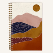 Terracotta Desert Sun | ABSTRACT Notitieboek (Voorkant)