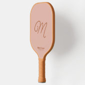 Terracotta Desert Vibes Simple Script Initiaal Pickleball Paddle (Links)