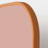 Terracotta Desert Vibes Simple Script Initiaal Pickleball Paddle (Links Detail)
