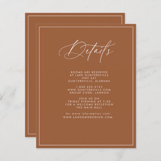 Terracotta Details Kaart (Voorkant / Achterkant)