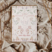 Terracotta Diamond Vellum Insert Onderlay Wedding Save The Date