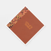 Terracotta Diner Herfstfeest Bedankt geven Servet (Hoek)