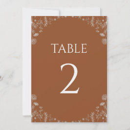 Terracotta| Drawn Wildflower Botanical Wedding