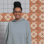 Terracotta Driehoeken Rustieke Muur Accent Tegeltje