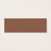 Terracotta Dusty Oranje Elegant Boho Gold Gift Reg Mini Visitekaartjes (Achterkant)