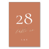 Terracotta Dusty Oranje Elegant Boho Gold Wedding Kaart (Voorkant)